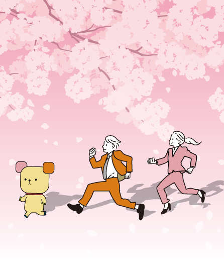 新入社員とドミノくん