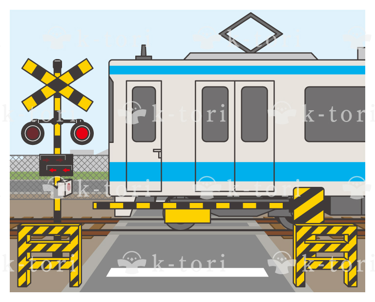 商品一覧 踏切 電車通る テクニカルイラストの購入ならk Tori マニュアル 取説に使える素材の販売サイト
